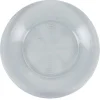Gifi Assiette à dessert ronde transparente striée