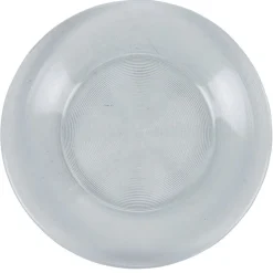 Gifi Assiette à dessert ronde transparente striée