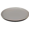 Gifi Assiette à dessert Zenco bicolore gris et taupe