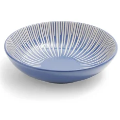 Gifi Assiette à soupe Rio faïence bleue et blanche Ø20cm