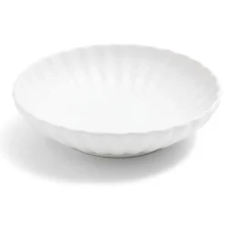 Gifi Assiette à soupe Venise rebord ondulé faïence blanc Ø20cm Outlet