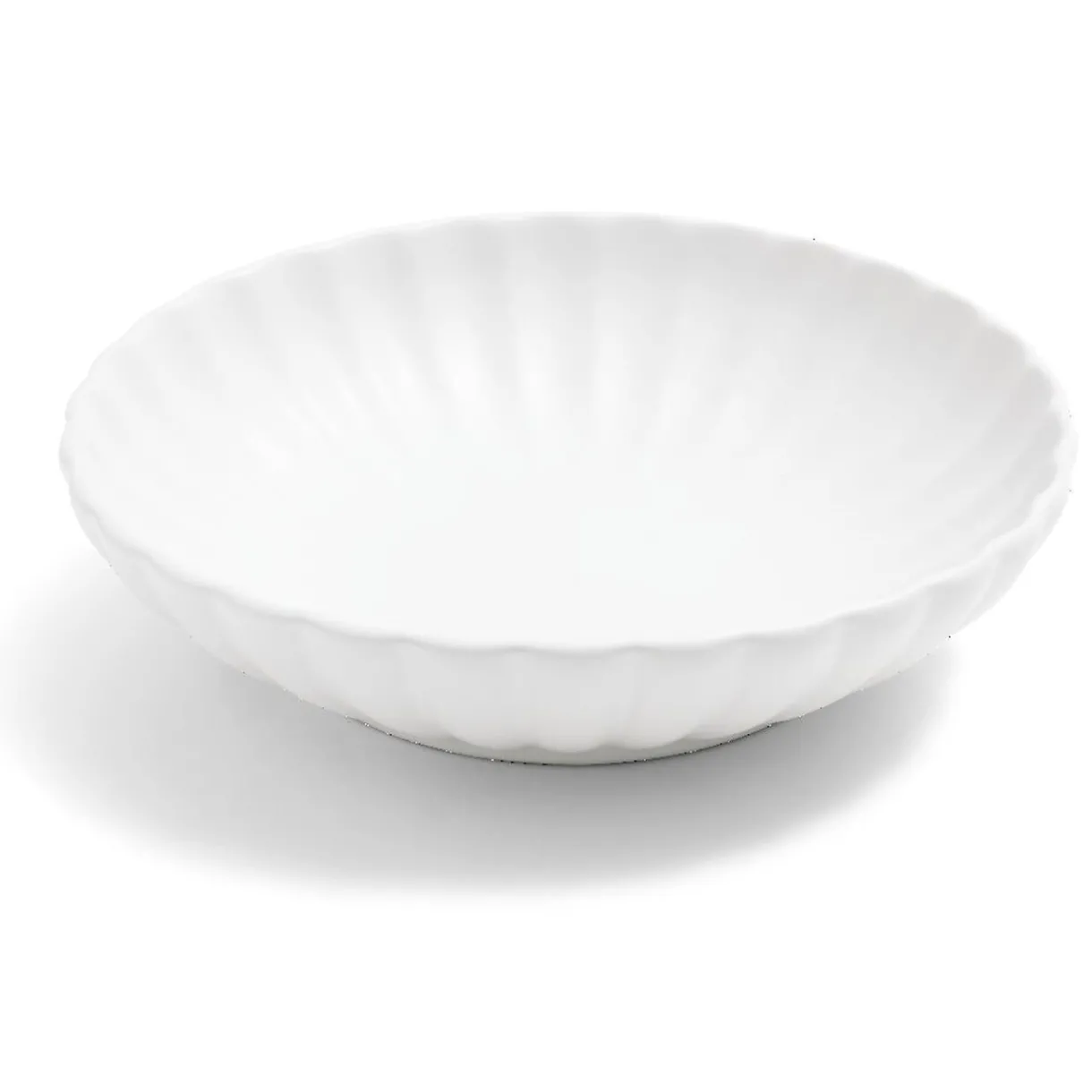 Gifi Assiette à soupe Venise rebord ondulé faïence blanc Ø20cm Outlet