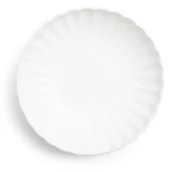 Gifi Assiette à soupe Venise rebord ondulé faïence blanc Ø20cm Outlet