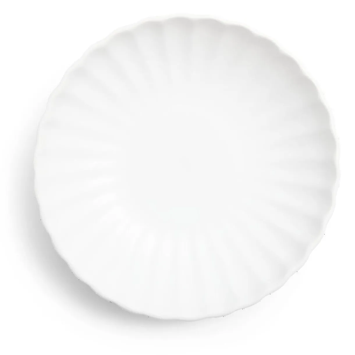 Gifi Assiette à soupe Venise rebord ondulé faïence blanc Ø20cm Outlet