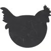 Gifi Assiette ardoise poule petit modèle