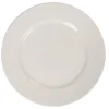 Gifi Assiette avec rebord embossé ronde plate blanche