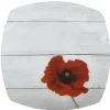 Gifi Assiette carrée plate coquelicot flower x4 Clearance