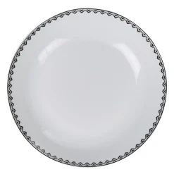 Gifi Assiette creuse bordure berbère noire Discount
