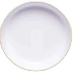 Gifi Assiette creuse en faïence blanc avec liseré crème