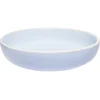 Gifi Assiette creuse en faïence bleu turquoise avec liseré crème