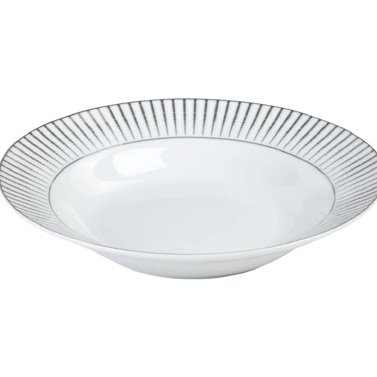 Gifi Assiette creuse en porcelaine motif argenté
