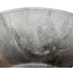 Gifi Assiette creuse en porcelaine décor marbre gris