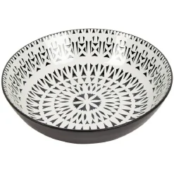 Gifi Assiette creuse en porcelaine motif intérieur et extérieur coloré Discount