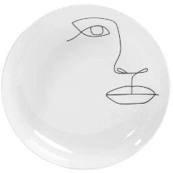 Gifi Assiette creuse en porcelaine blanche
