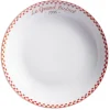 Gifi Assiette creuse Le grand bistrot contour damier rouge blanc