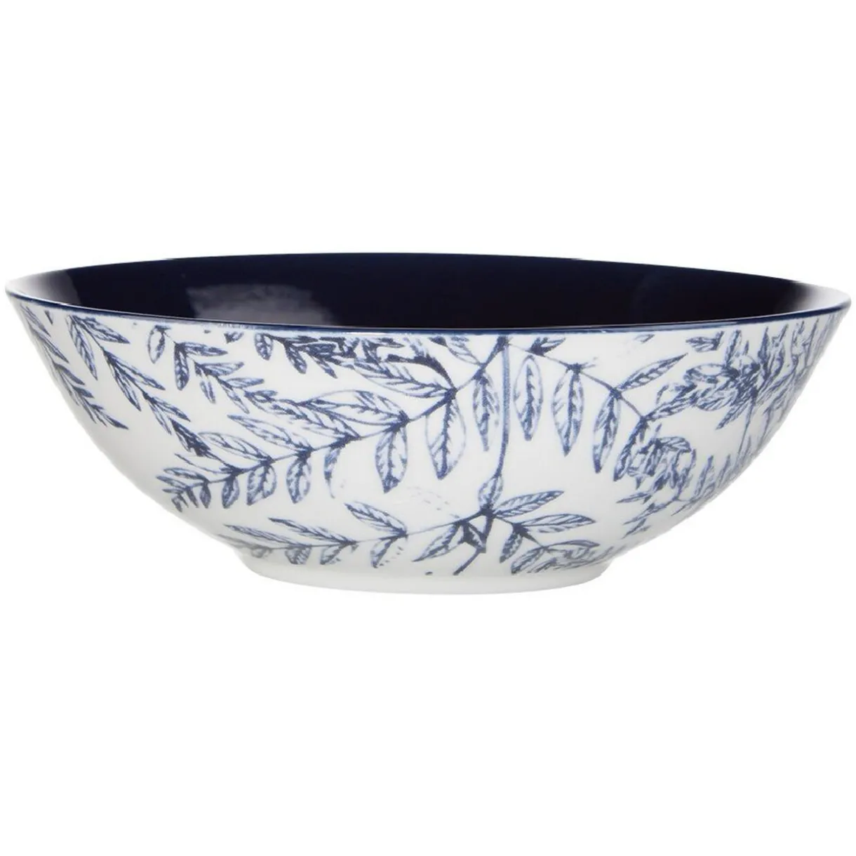 Gifi Assiette creuse motif feuillage bleu et blanc Online