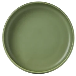 Gifi Assiette de dégustation creuse ronde verte