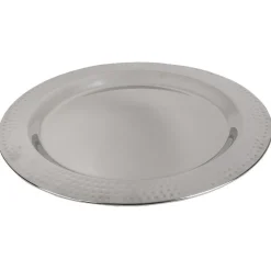 Gifi Assiette de présentation argentée ronde Online