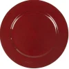 Gifi Assiette de présentation ronde rouge