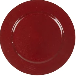 Gifi Assiette de présentation ronde rouge