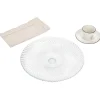 Gifi Assiette de présentation sur pied verre transparent Ø25,7xH9cm