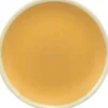 Gifi Assiette dessert ocre bordure blanche