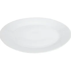 Gifi Assiette plate basique ronde blanche porcelaine