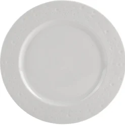 Gifi Assiette plate blanc effet martelé x4