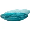 Gifi Assiette plate bleue martelé x4