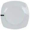 Gifi Assiette plate carrée blanche Les essentiels