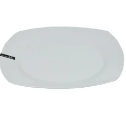 Gifi Assiette plate carrée blanche Les essentiels