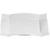 Gifi Assiette plate carrée blanche en porcelaine