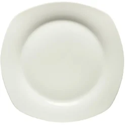 Gifi Assiette plate carrée blanc 24cm