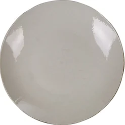 Gifi Assiette plate en faïence motif rosace forme ronde
