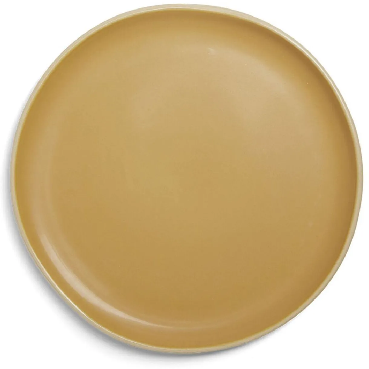 Gifi Assiette plate en faïence jaune Ø27xH1,7cm Best