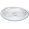 Gifi Assiette plate en plastique transparent effet martelé