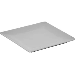 Gifi Assiette plate grise carrée