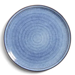 Gifi Assiette plate grès vert Ø27,5cm