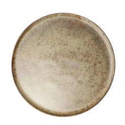 Gifi Assiette plate Istanbul en faïence brun Ø21cm Discount