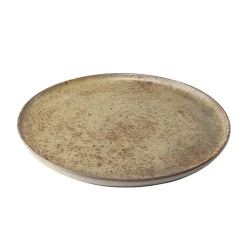 Gifi Assiette plate Istanbul en faïence brun Ø21cm Discount