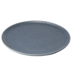 Gifi Assiette plate Julie en grès bleu Ø27cm