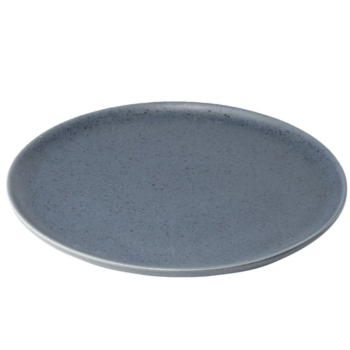Gifi Assiette plate Julie en grès bleu Ø27cm