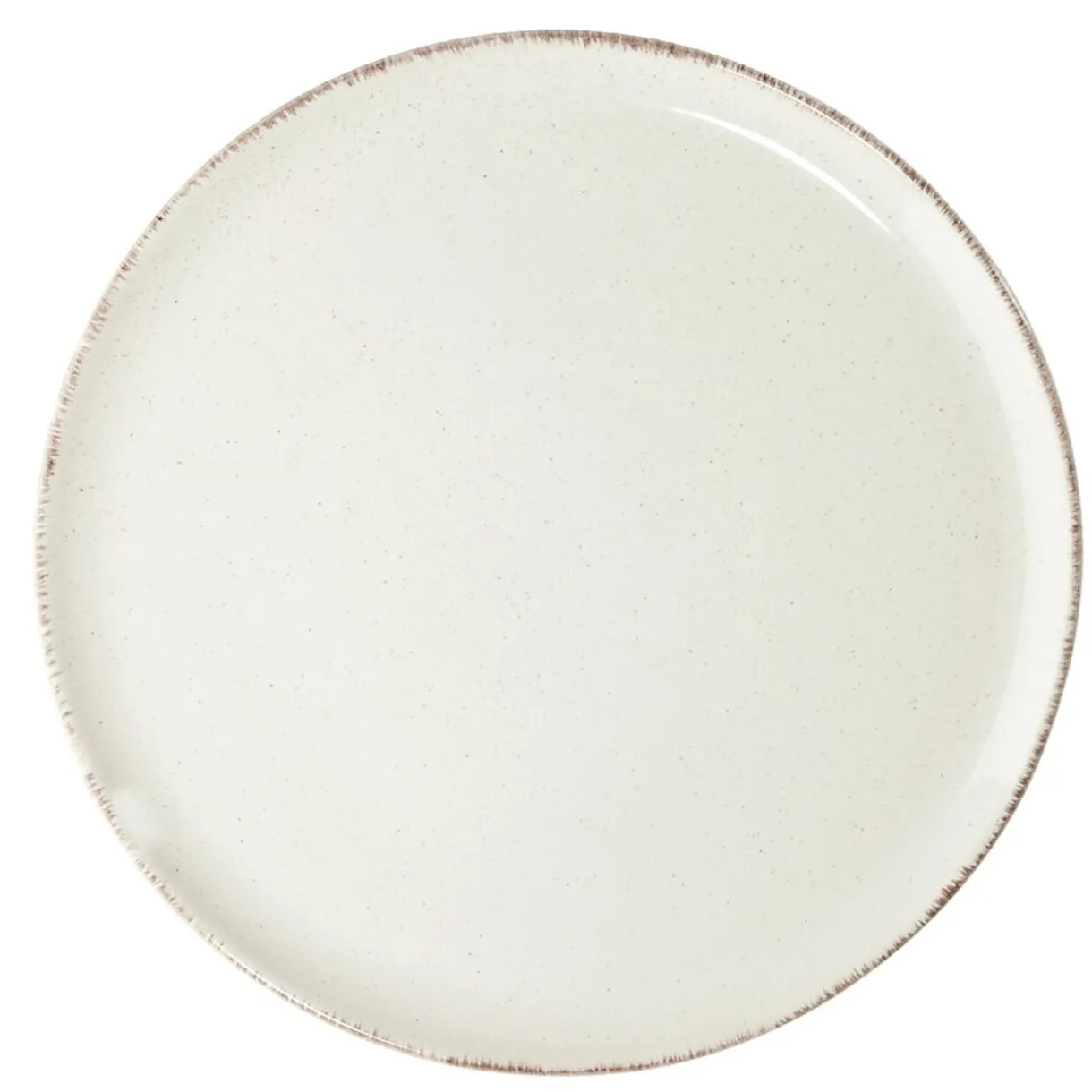 Gifi Assiette plate Lisbonne en grès beige Ø27cm Outlet