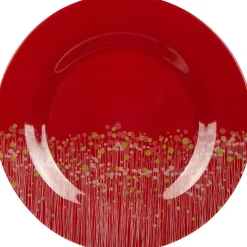 Gifi Assiette plate Luminarc rouge Flowerfield Hot