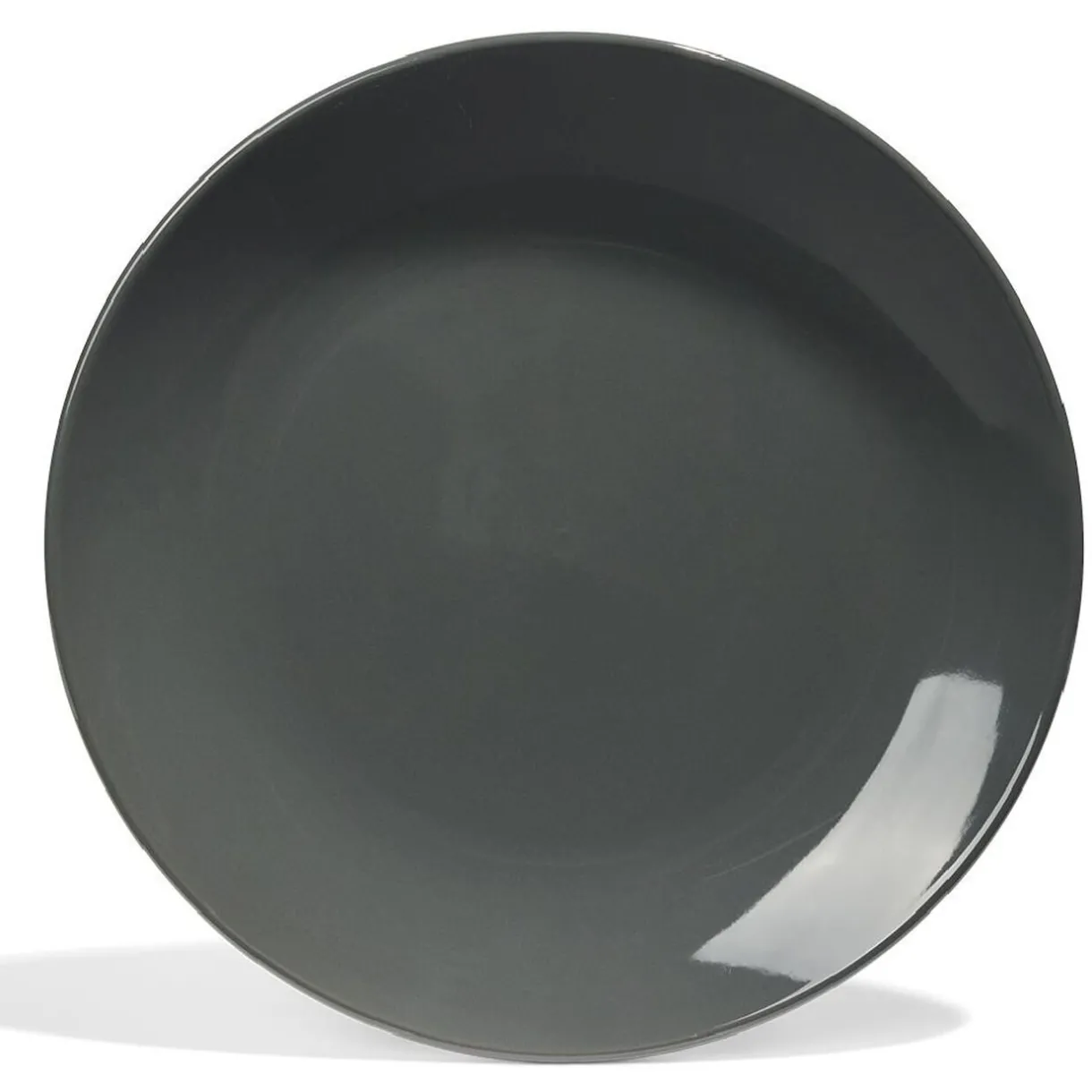 Gifi Assiette plate Madrid Ø27cm faïence grise Discount