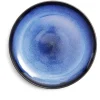 Gifi Assiette plate Meteor porcelaine noire et bleue Ø27cm Discount