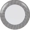 Gifi Assiette plate noire et blanche