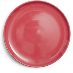 Gifi Assiette plate Oslo en grès rouge Ø20cm Discount
