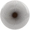 Gifi Assiette plate rayure noire et blanche