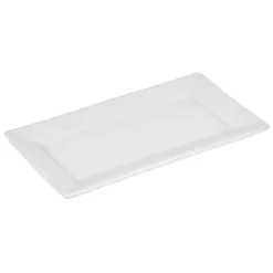 Gifi Assiette plate rectangulaire porcelaine blanc